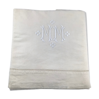 MM embroidered sheet metis cream day scale lozenges