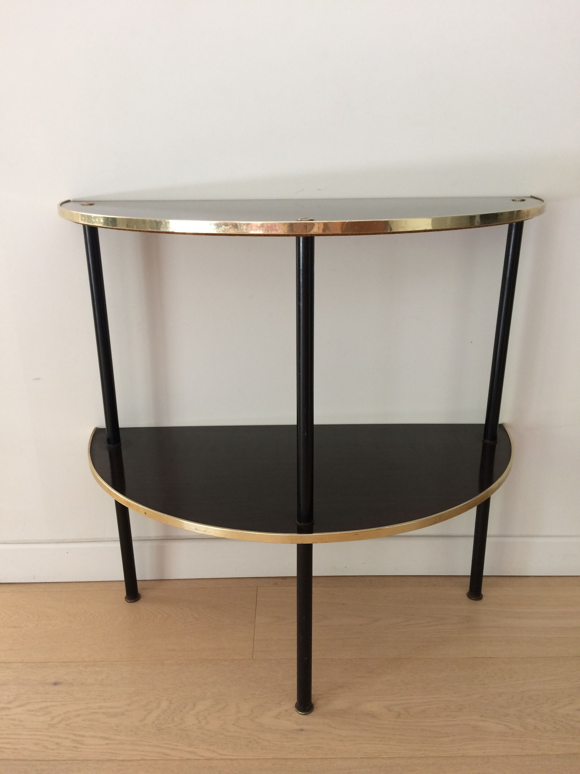 Vintage half-moon console