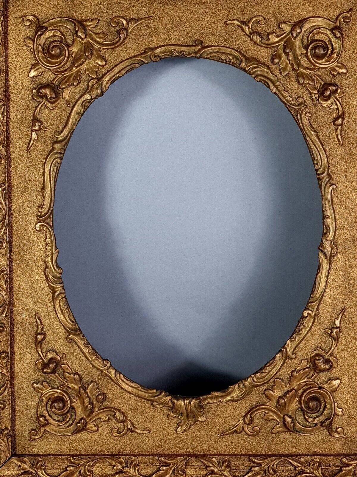 Old frame view rectangle or oval wood gilded stucco 58x48 cm SB108