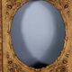 Old frame view rectangle or oval wood gilded stucco 58x48 cm SB108
