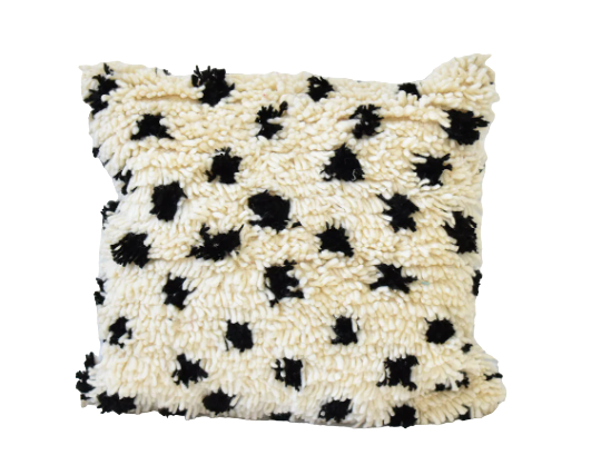 Moroccan polka dot carpet pillow 45x45cm