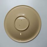 Compotier bas Badonviller art déco beige à fleurs