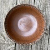 Set of 2 ceramic and wicker salad bowls