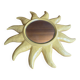 Vintage Yellow Ceramic Sun Mirror D. DINIS #E067