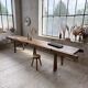 Brutalist popular art table XXL 3.5m/4m pine and oak