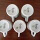 Moka cups in porcelain from Manufacture Royale (Limoges)