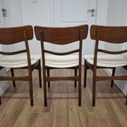 Set of three chairs, Denmark, 1960s