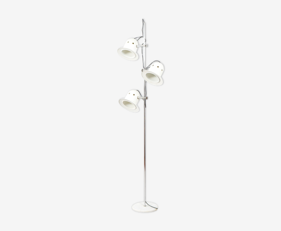 Vintage white floor lamp, 1980's, France