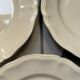 Set de 3 assiettes plates ivoire Digoin Sarreguemines