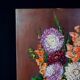 Still life 'Gladioli and Dahlias' Oil on canvas 36x33 signed J.D Vincent