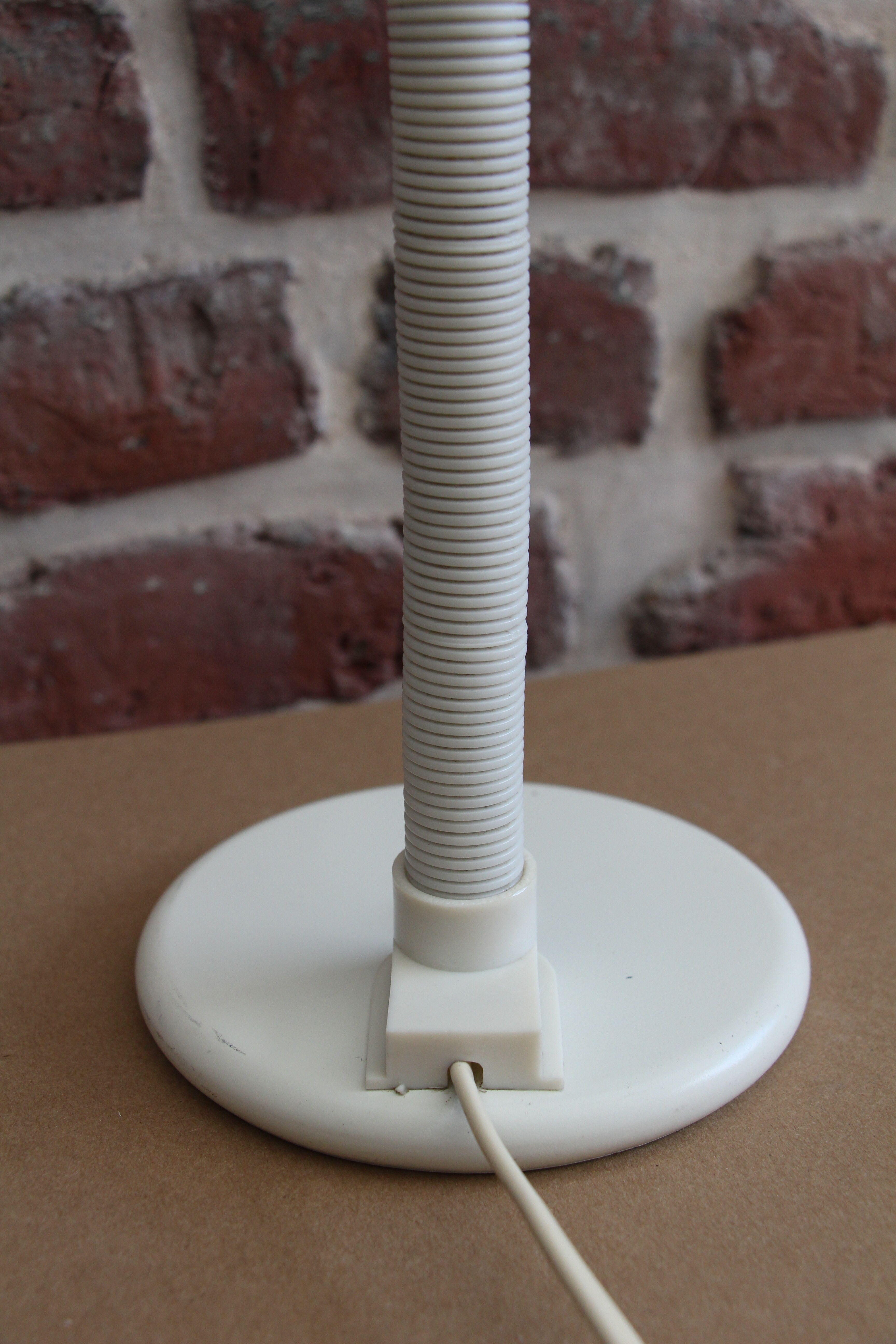 White aluminor desk lamp 80's