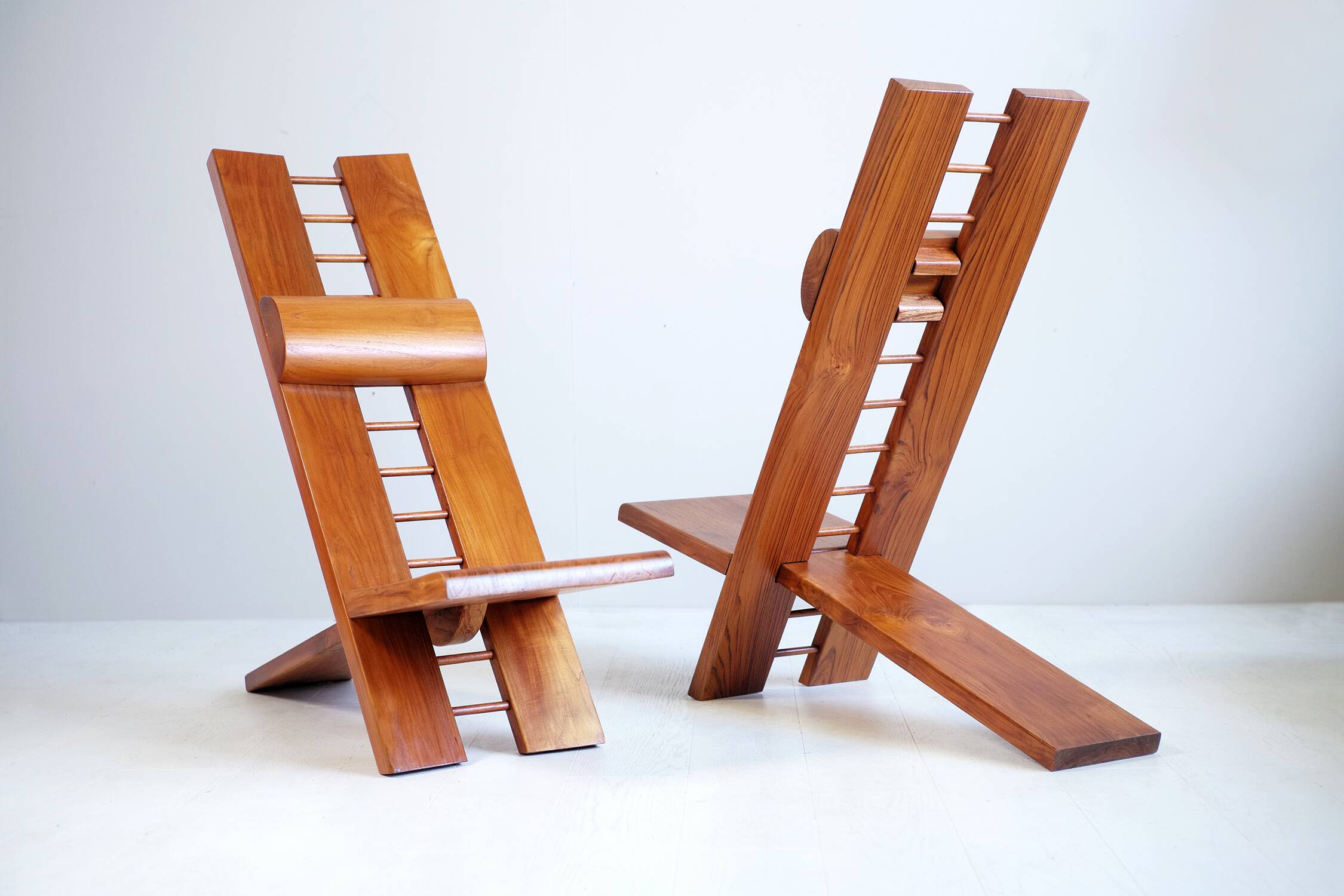 Pair of Africa armchairs Marcel Ramond France 1970