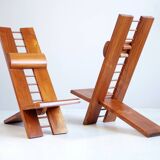 Pair of Africa armchairs Marcel Ramond France 1970