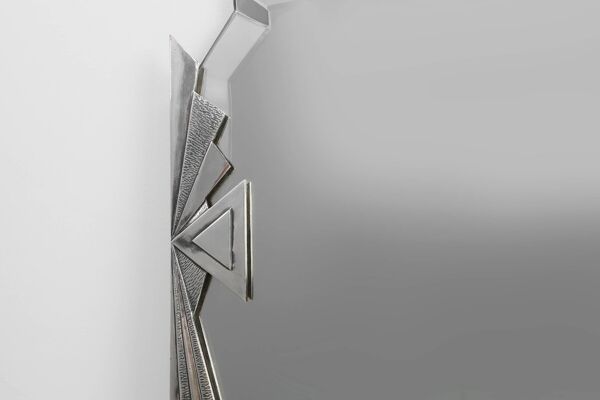 Miroir mural Art Déco avec étiquette Emiel Matthijssens, Belgique vers 1920