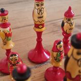 Jeu d'échec russe matryoshka