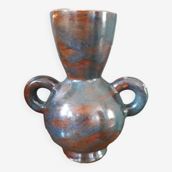 Vase vintage très original en forme d'amphore