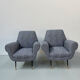 Pair of armchairs by Gigi Radice for Minotti