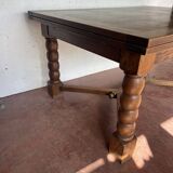 Renaissance-style solid oak table, 20th century.
