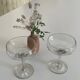 2 champagne coupes, cocktail coupes