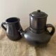 Coffee pot and milk jug by Jean Dubost