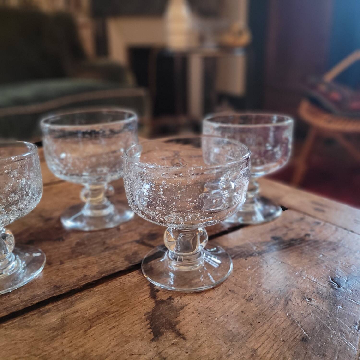 Blown Glass Bubble Bowls - La Rochère -