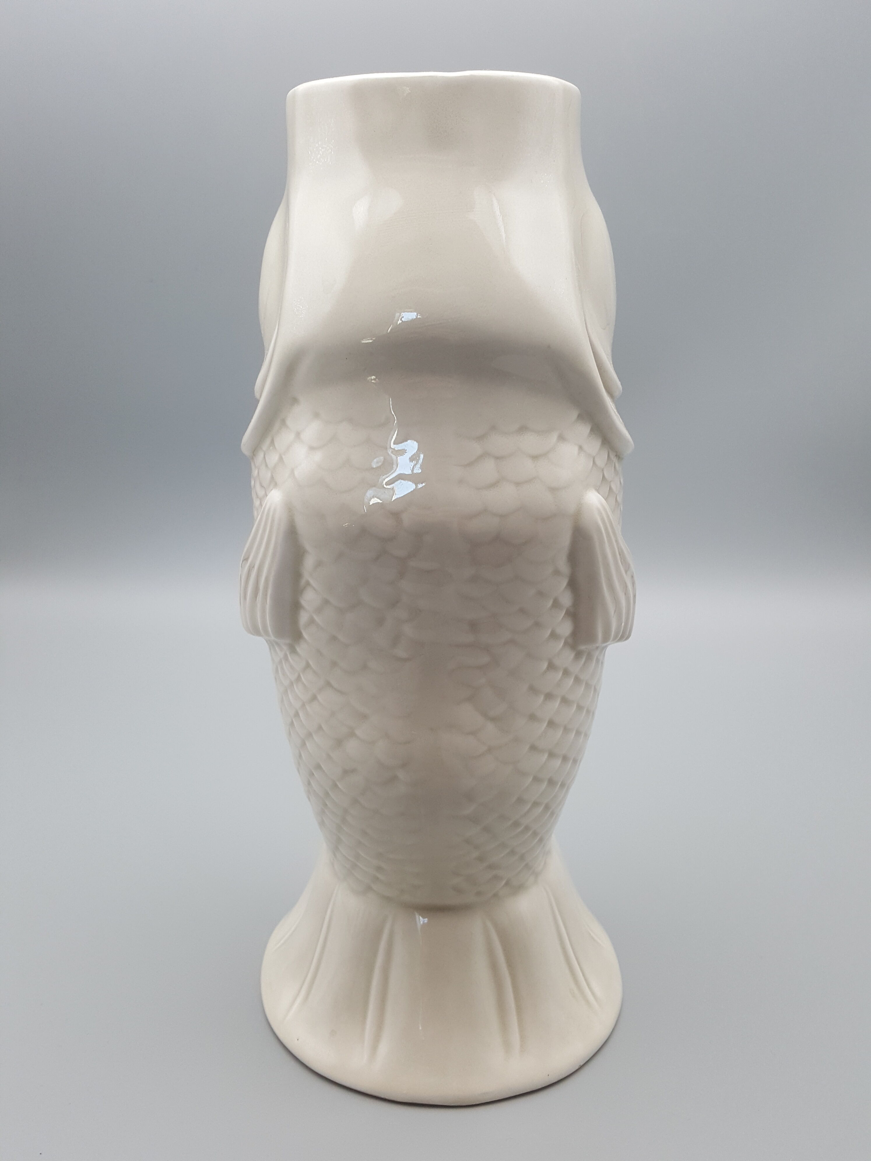 Fish-shaped ceramic vase