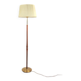 Teak & brass floor lamp by Nybro Armaturfabrik – Sweden 1950s
