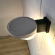 Minimalist wall lamp by Raak, Netherlands 1950s