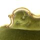 Venetian baroque armchair in green velvet – 1960s/70s