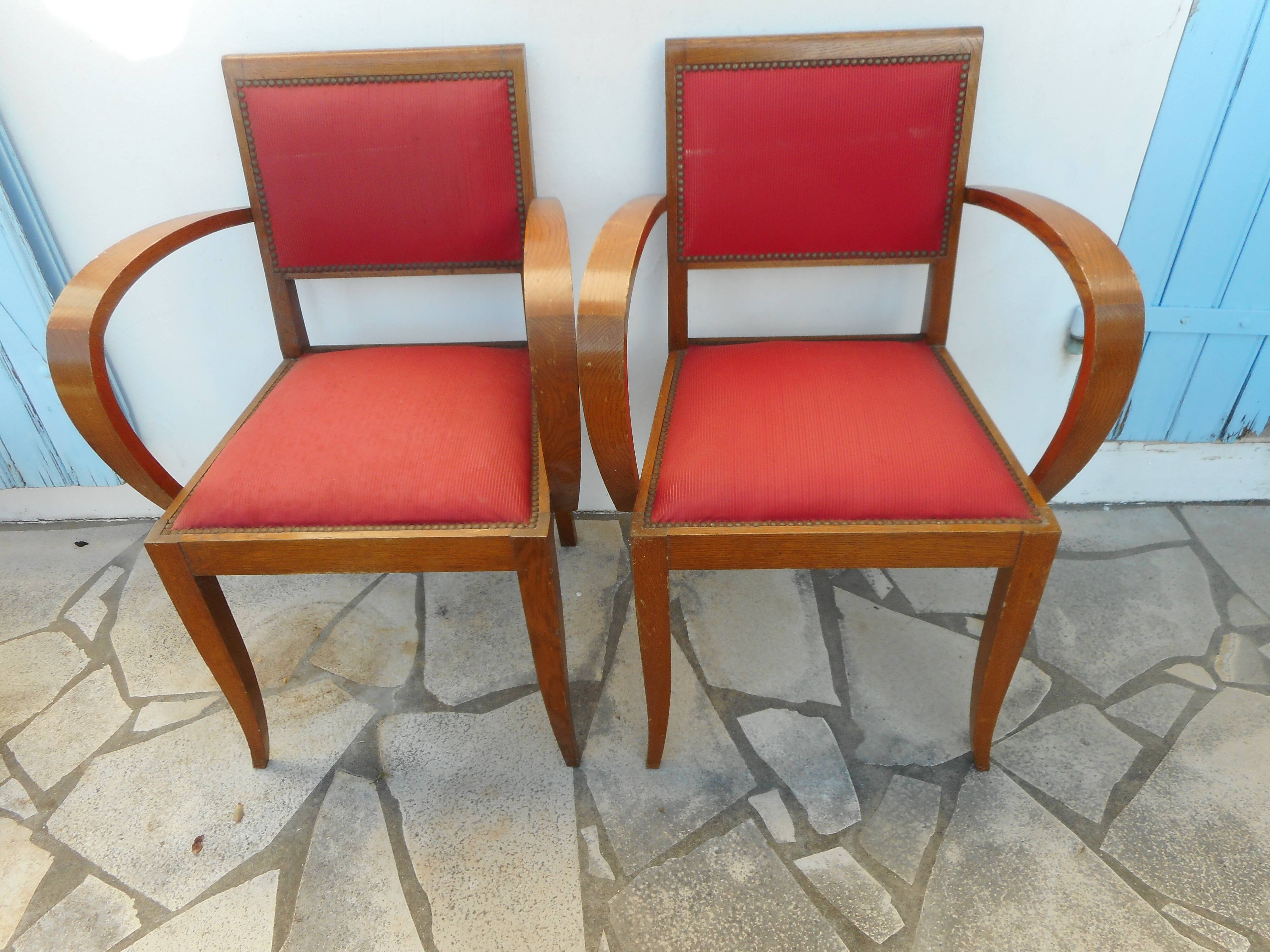 Pair of bridge chairs