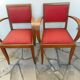 Paire de fauteuils bridge