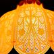 Red acrylic lace hanging light chandelier
