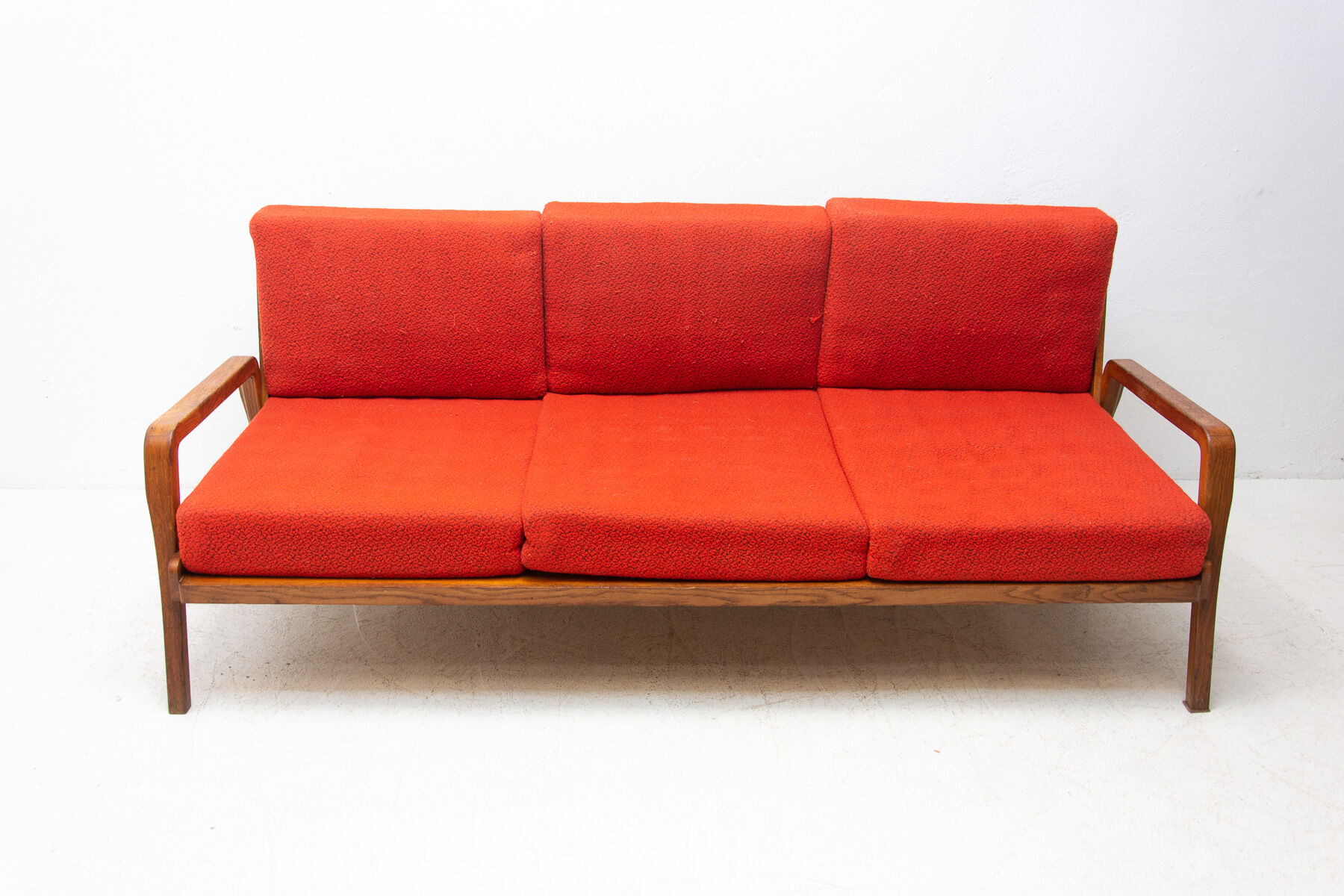 Mid century folding sofa in scandinavian style, 1960´s, czechoslovakia