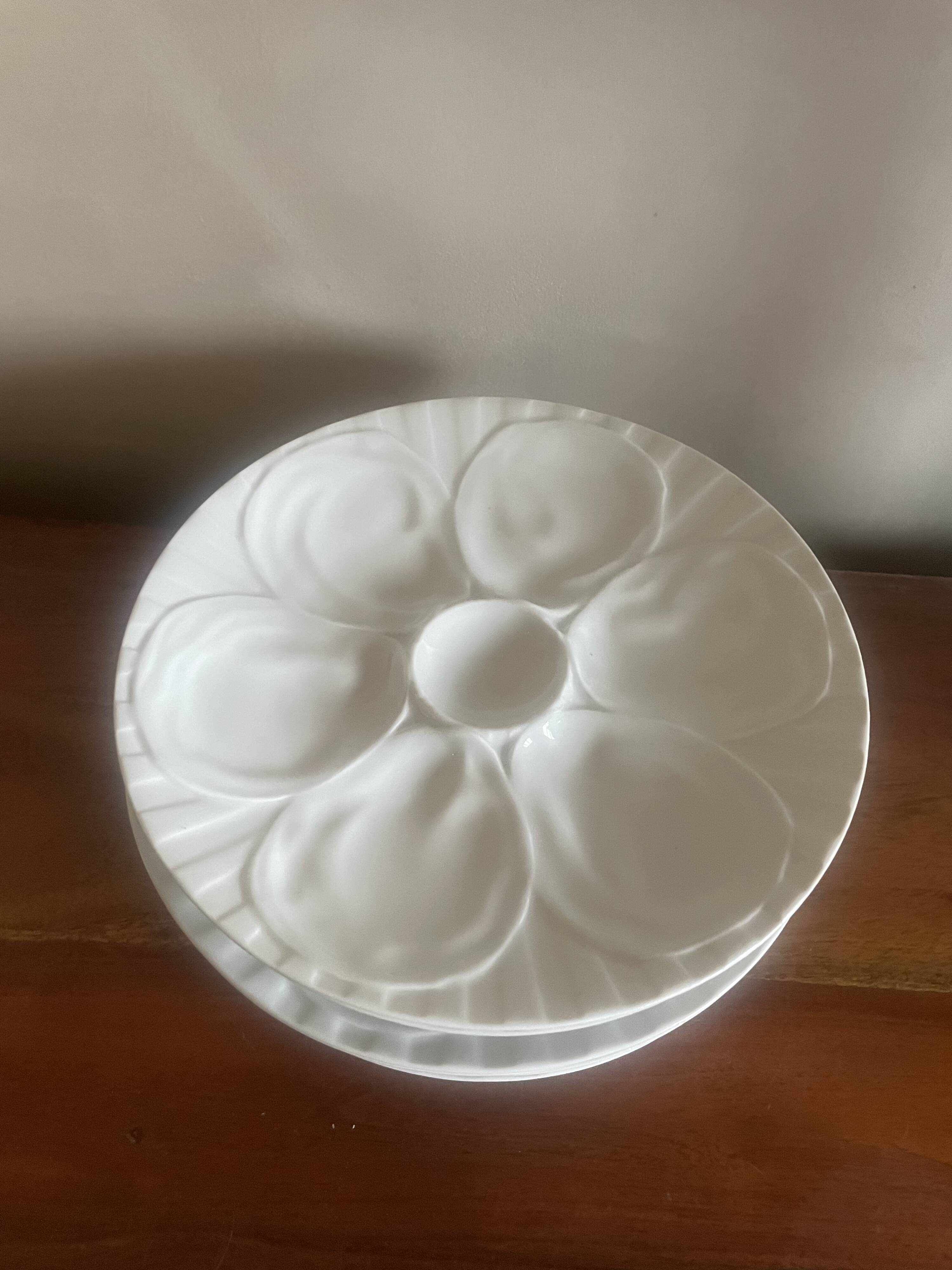 6 Pillivuyt oyster plates