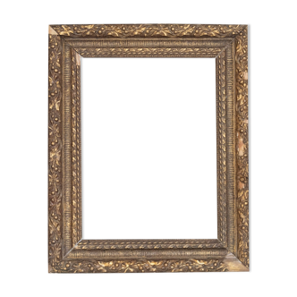Old frame with gilded moldings