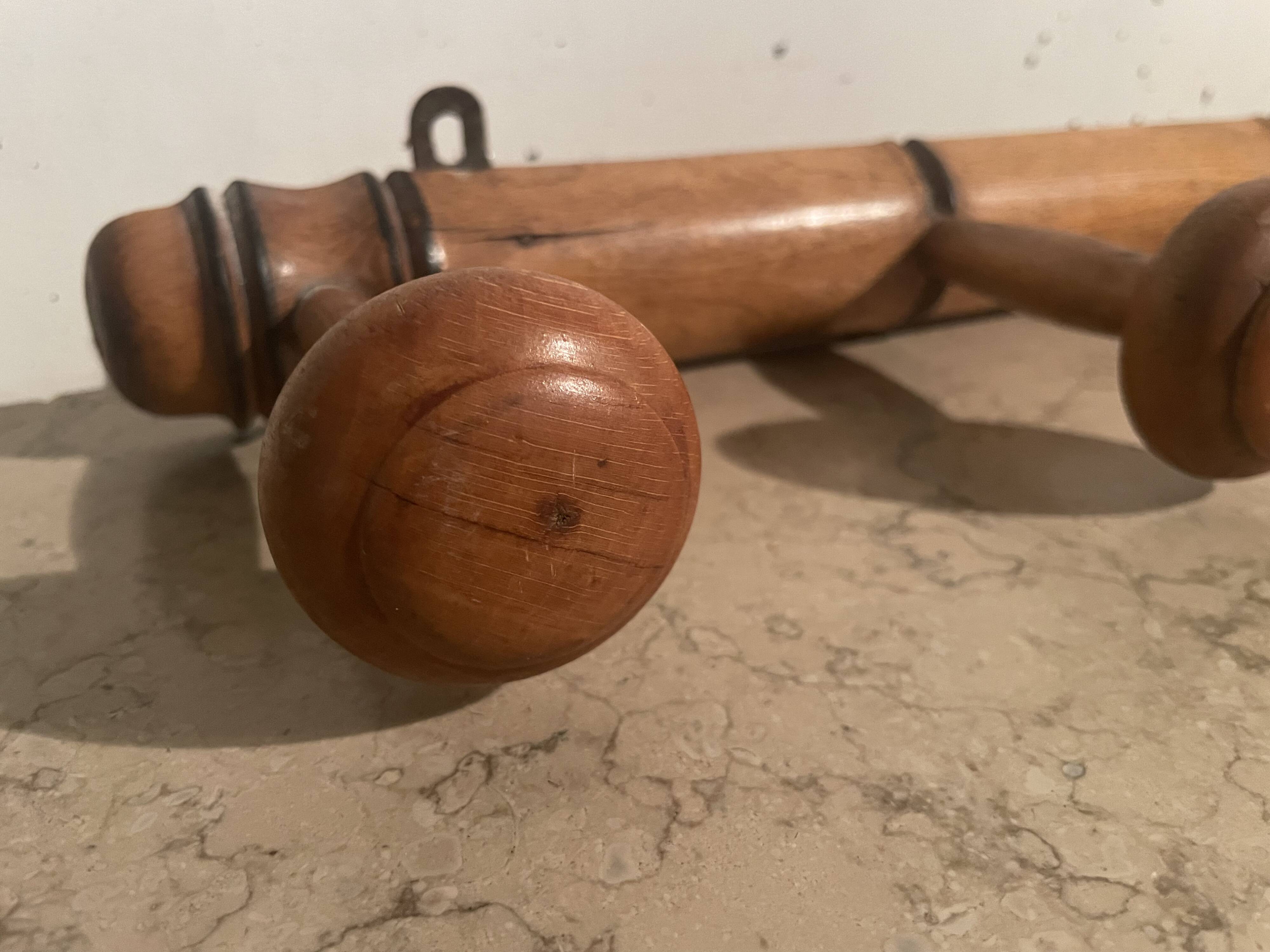 1960s faux bamboo coat hook