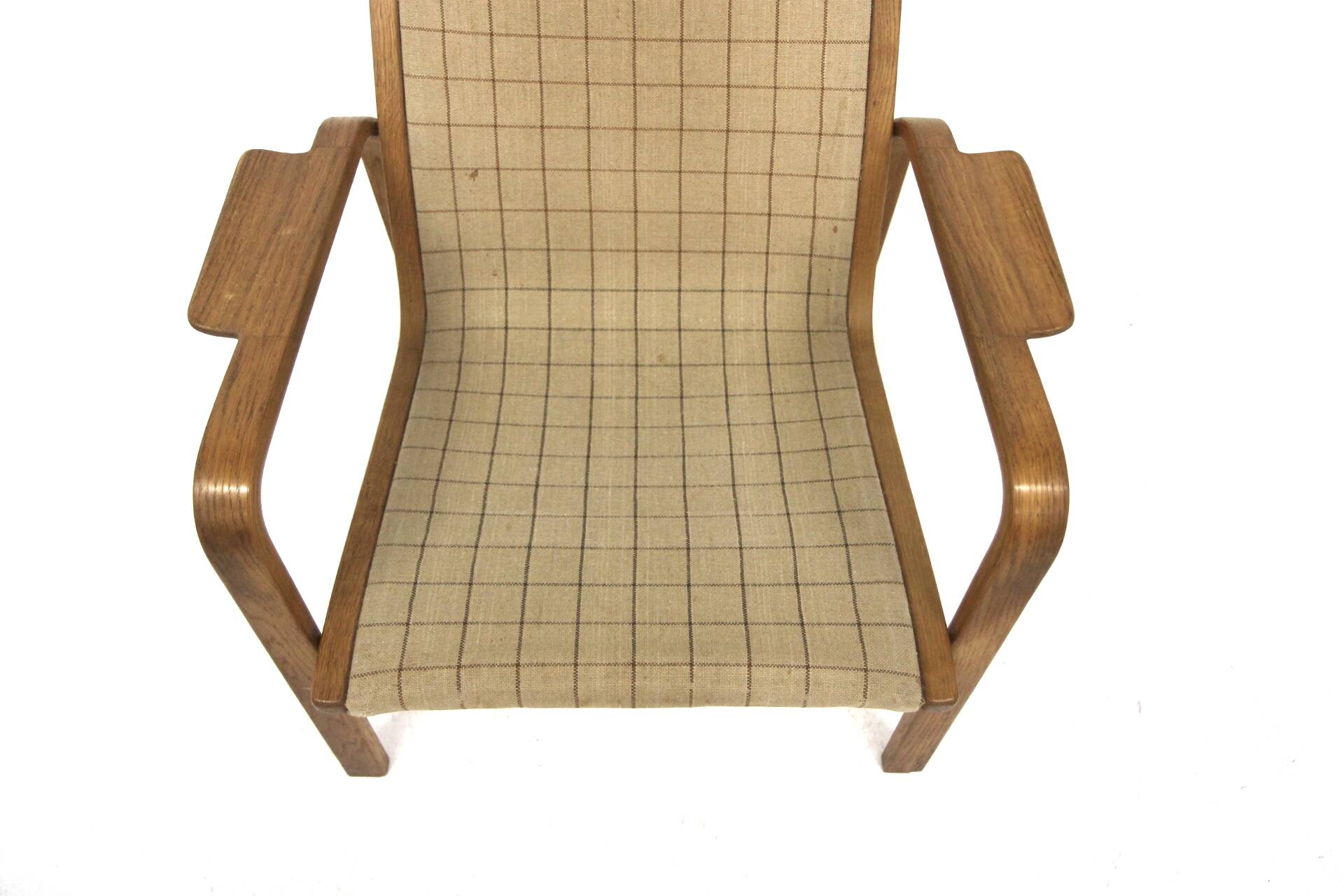 Scandinavian oak armchair, Yngve Ekström, Sweden, 1970