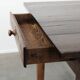 Authentic large French farmhouse antique XXL dining table with two drawers