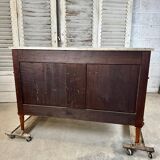 Louis XVI style chest of drawers in cherry wood, 20th century period