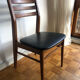 Series of four Scandinavian ash chairs