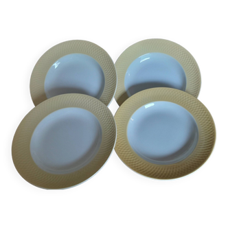 set of 4 soup plates