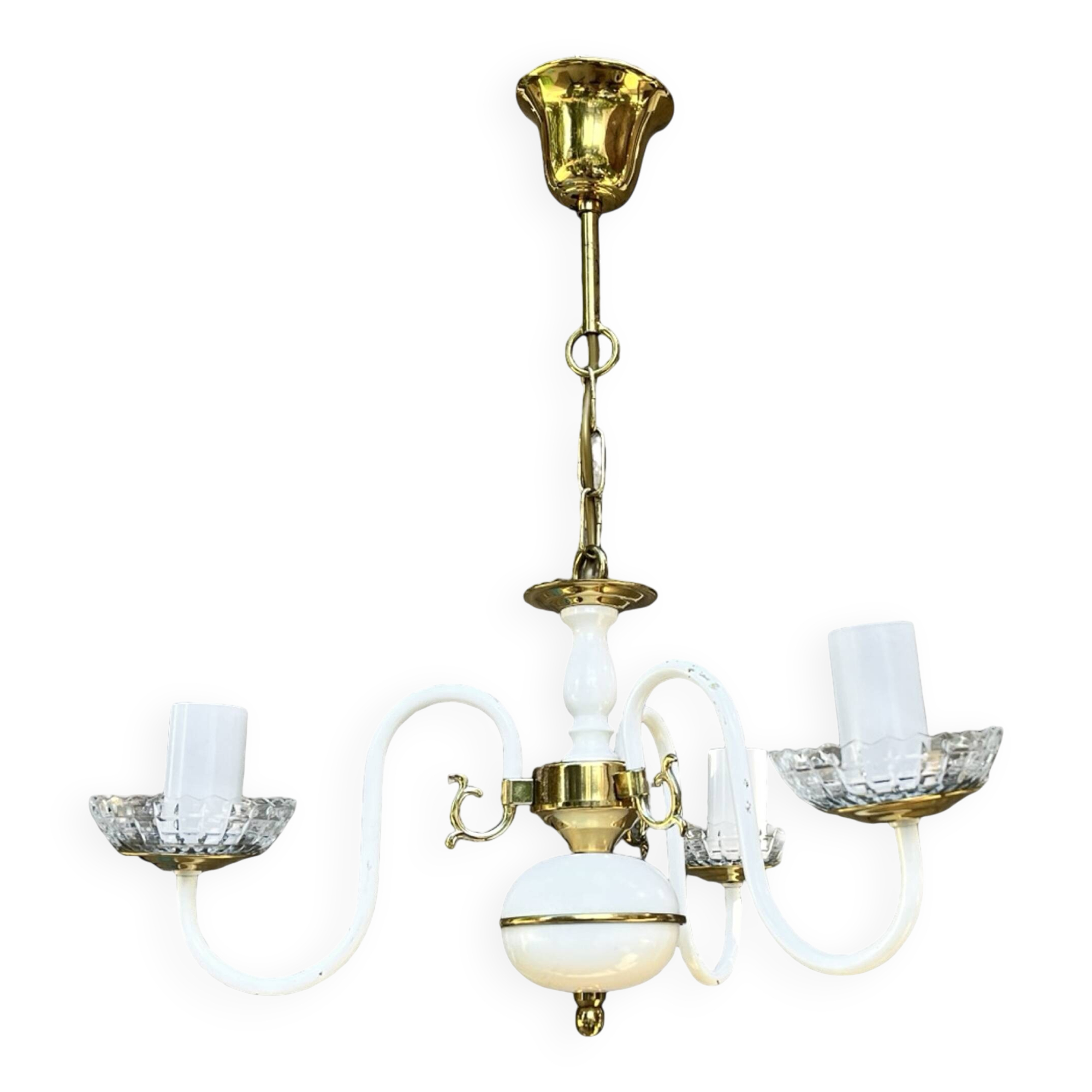 AKA Leuchten chandelier, Hollywood Regency style, Germany, 1970s.