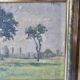 Oil painting on canvas - Impressionist rural landscape signed F Martin