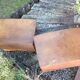 Pair of bedside tables with compass legs / vintage 50s-60s