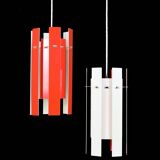 Set of 2 Fog & Mørup / Henning Rehhoff 'Cocktail' pendant lamps / Mid-century Danish modern design / 1970s