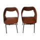 Duo de chaises tonneau vintage