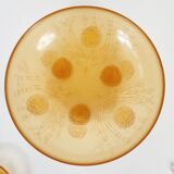 Centerpiece with 12 cups, opalescent glass, Sabino France 1930