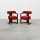 Ensemble of Two Art Deco Chairs with Matching Stool, Belgium ca. 1920