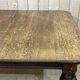 English nineteenth oak table with 1 crank extension
