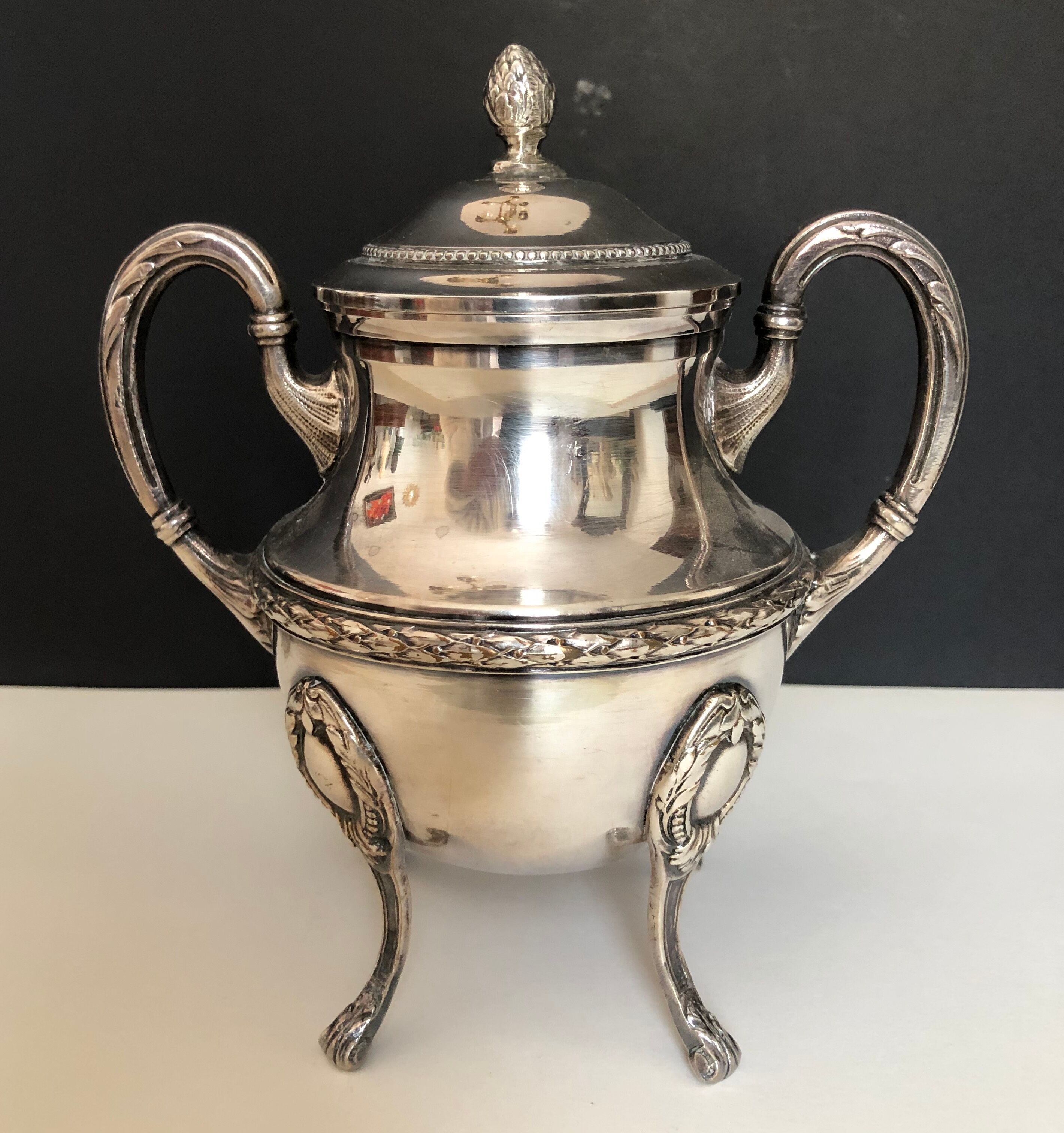 Silver metal coffee service